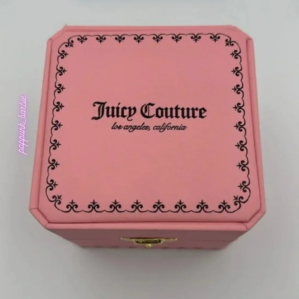 Juicy Couture Dump Him Bling Watch NIB Y2K Gold‎ Silver Crystal Square